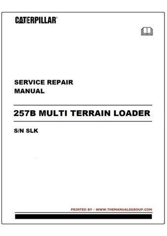 cat 257b skid steer problems|cat 257b maintenance manual.